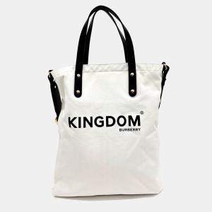 Burberry Cream Fabric tote and shoulder bag