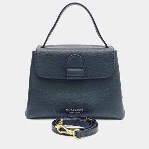 Pre Owned Burberry Black Leather Camberley Small Shoulder Bag