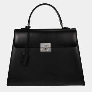 Pre Owned Burberry Black Leather Handbag