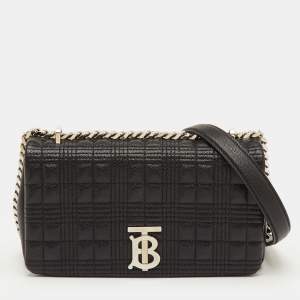 مملوكة مسبقًا Burberry Lola Small Black Leather Shoulder Bag