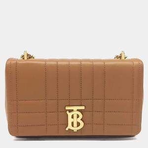 مملوكة مسبقًا Burberry Brown Leather Lola Bag Small