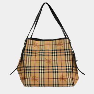 مملوكة مسبقًا Burberry Beige House Check Shoulder Bag