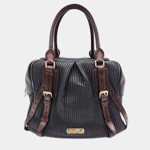 Pre Owned Burberry Brown Leather shoulder bag