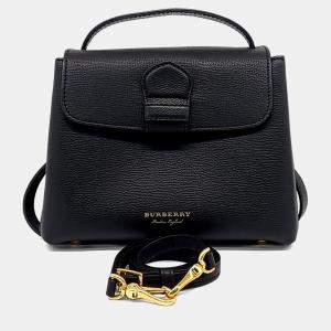 Pre Owned Burberry Black Leather Camberley Small Tote and Shoulder Bag