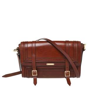 Burberry Brown Leather Bridle Doyle Shoulder Bag