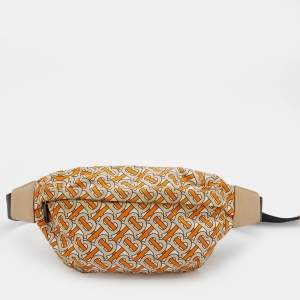 Pre Owned Burberry Multicolor TB Monogram Print Nylon Bum Bag