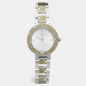 Burberry Silver Stainless Steel Heritage BU1181 Women's Wristwatch 33 mm