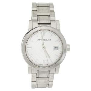 Burberry Silver Stainless Steel BU9100 Women's Wristwatch 34 mm