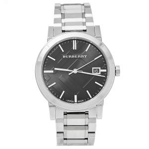 Burberry Black Stainless Steel The City BU9001 Unisex Wristwatch 38 mm