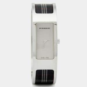 Burberry Silver Stainless Steel Canvas 14300L Women's Wristwatch 19 mm