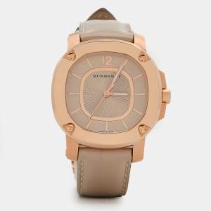 Burberry Champagne Rose Gold Plated Stainless Steel The Britain BBY1718 Women's Wristwatch 32 mm