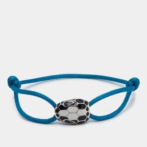 Bvlgari Serpenti Forever Enamel Gold Tone Cord Bracelet