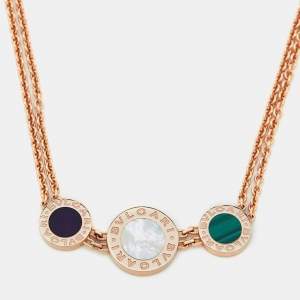 Bvlgari Bvlgari Multi Gemstone 18k Rose Gold Necklace