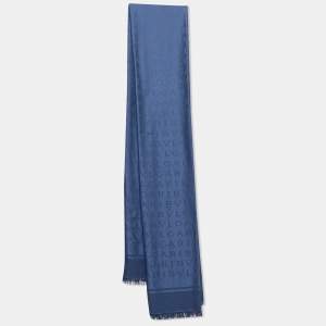 Bvlgari Blue Logomania Silk Stole