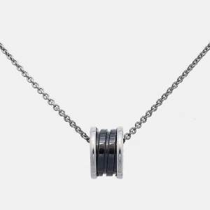 Bvlgari B.Zero1 Ceramic Sterling Silver Pendant Necklace