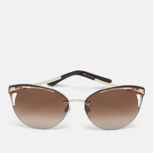 Bvlgari Brown Gradient 6110 Serpenti Cat Eye Sunglasses