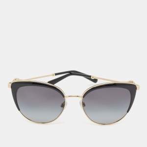 Bvlgari Black/Gold BV 6133 Cat Eye Sunglasses
