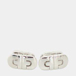 Bvlgari 18K White Gold Parentesi Clip On Earrings