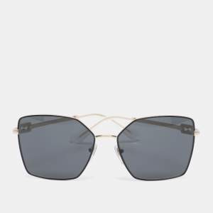 Pre Owned Bvlgari Gold/Grey 6175 Square Sunglasses