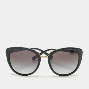 Pre Owned Bvlgari Black Gradient 8177 Cat Eye Sunglasses