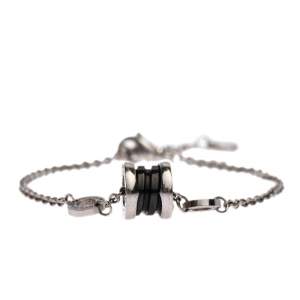 Bvlgari Save the Children Black Ceramic Silver Bracelet
