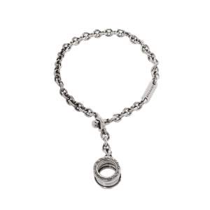 Bvlgari B.Zero1 Silver Chain Link Charm Bracelet 