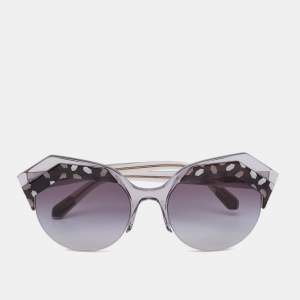 Bvlgari Grey/Black Gradient 8203 Serpenteyes Cat Eye Sunglasses