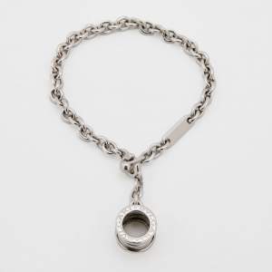 Bvlgari B.Zero1 Sterling Silver Chain Link Charm Bracelet
