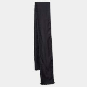 Bvlgari Black Logomania Silk Shawl