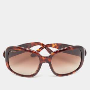 Bvlgari Brown Tortoise Gradient 8038-B Oversized Sunglasses