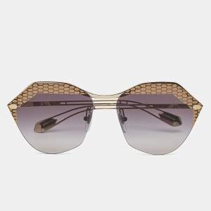 Bvlgari Gold/Black Gradient BV 6109 Rimless Sunglasses