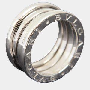 Bvlgari 18K White Gold B.Zero1 Band Ring EU 50