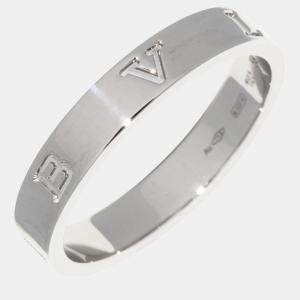 Bvlgari 18K White Gold B.zero1 Essential Band Ring EU 59