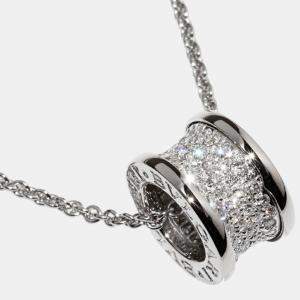 Bvlgari 18K White Gold and Diamond Bvlgari Bvlgari Pendant Necklace