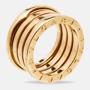 Bvlgari B.zero1 4 Band 18k Yellow Gold Ring Size 52
