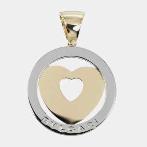 Bvlgari 18K Yellow Gold and Stainless Steel Tondo Pendant Charm
