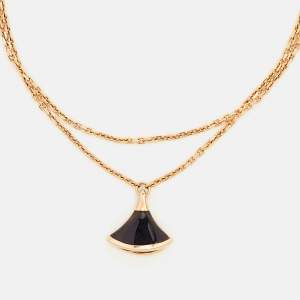 Bvlgari Divas' Dream Onyx 18k Rose Gold Bracelet M/L