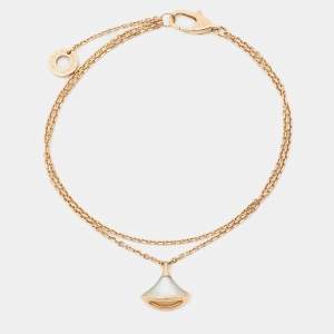 Bvlgari Divas' Dream Mother of Pearl 18k Rose Gold Bracelet SM