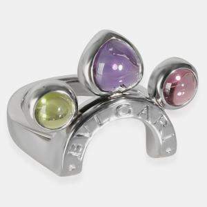 Bvlgari 18K White Gold Allegra Ring EU 50