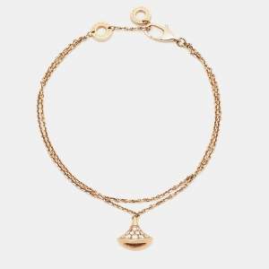 Bvlgari Divas' Dream Diamond 18k Rose Gold Bracelet SM