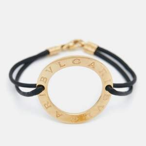 Bvlgari Bvlgari Circle 18k Yellow Gold Cord Bracelet