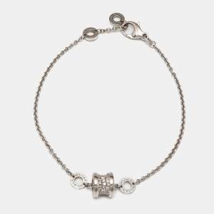 Bvlgari B.Zero1 Diamonds 18k White Gold Bracelet M/L