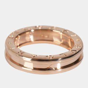 Bvlgari 18K Rose Gold B.Zero1 Band Ring EU 51