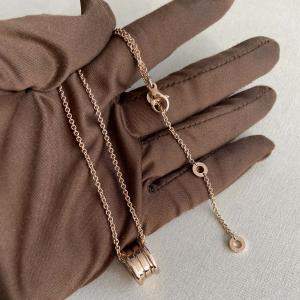 Bvlgari 18K Rose Gold B.Zero1 Pendant Necklace