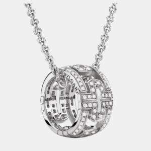 Bvlgari Parentesi Necklace 18K White Gold Full Diamonds