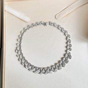 Bvlgari 18K White Gold, Diamond Layered Divas’ Dream Necklace