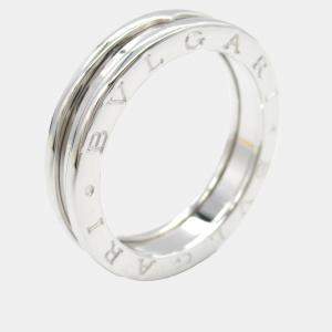 Bvlgari 18K White Gold B.Zero1 Band Ring EU 58
