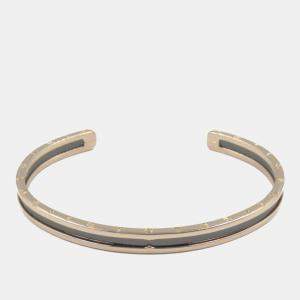 Bvlgari 18K Rose Gold and Ceramic B.Zero1 Cuff Bracelet