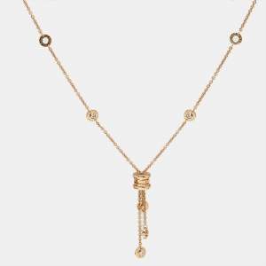 Bvlgari B.Zero1 Diamonds 18k Yellow Gold Tassel Necklace