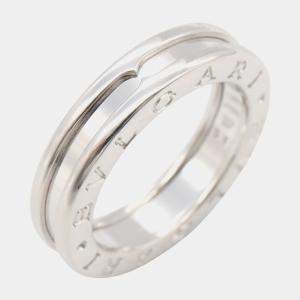 Bvlgari 18K White Gold B.Zero1 Band Ring EU 51